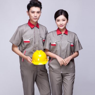 夏季純棉工作服套裝，純棉工作服款式圖片