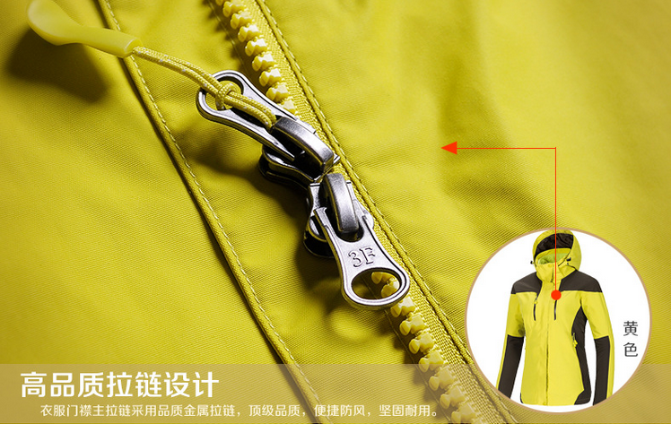 沖鋒衣細(xì)節(jié)展示